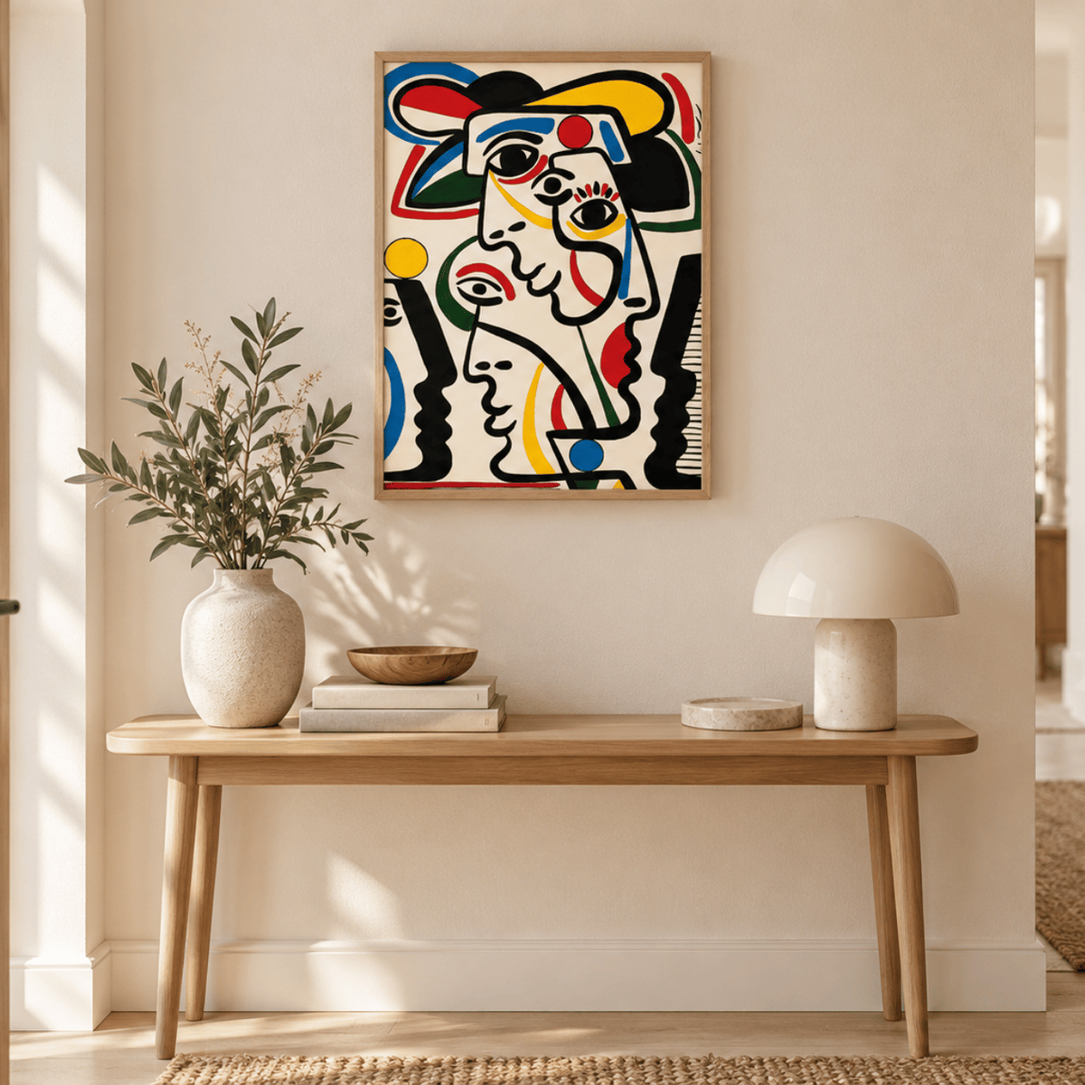 Carnival Of Faces Canvas Print