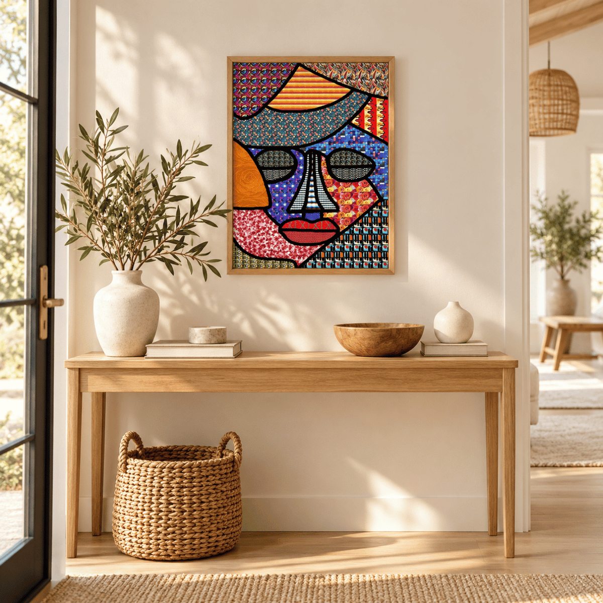 Patchwork Persona Abstract Canvas Print