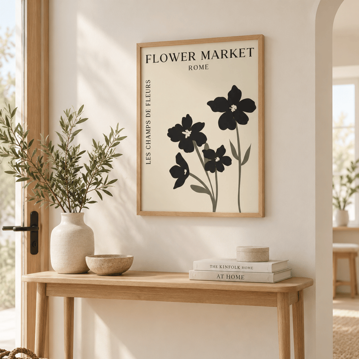 Rome Flower Market Canvas Print