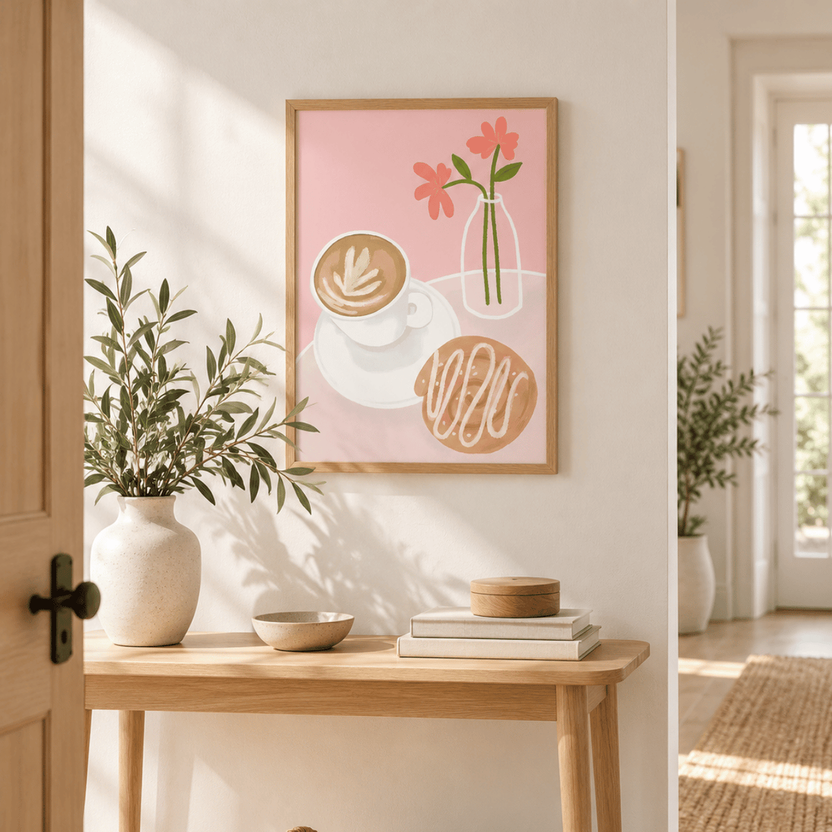 Coffee Pastry Pause Canvas Print