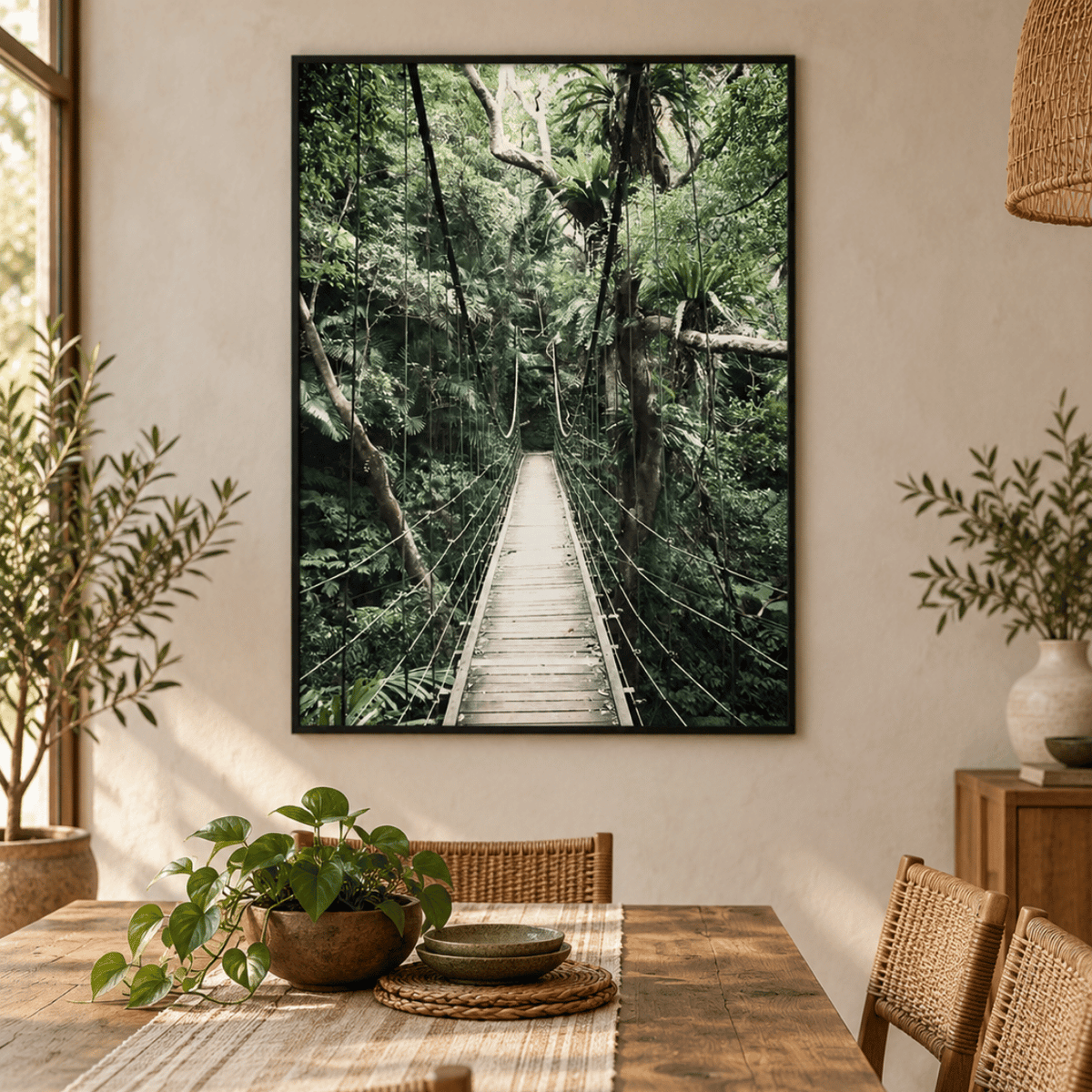 Into the Rainforest Canopy Canvas Print