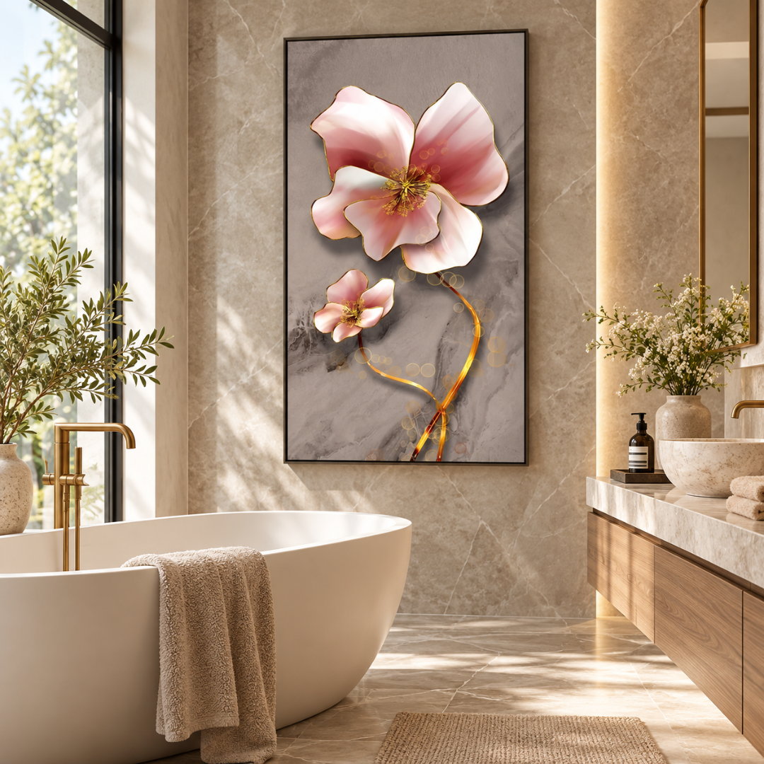 Rose Quartz Blossom Canvas Print