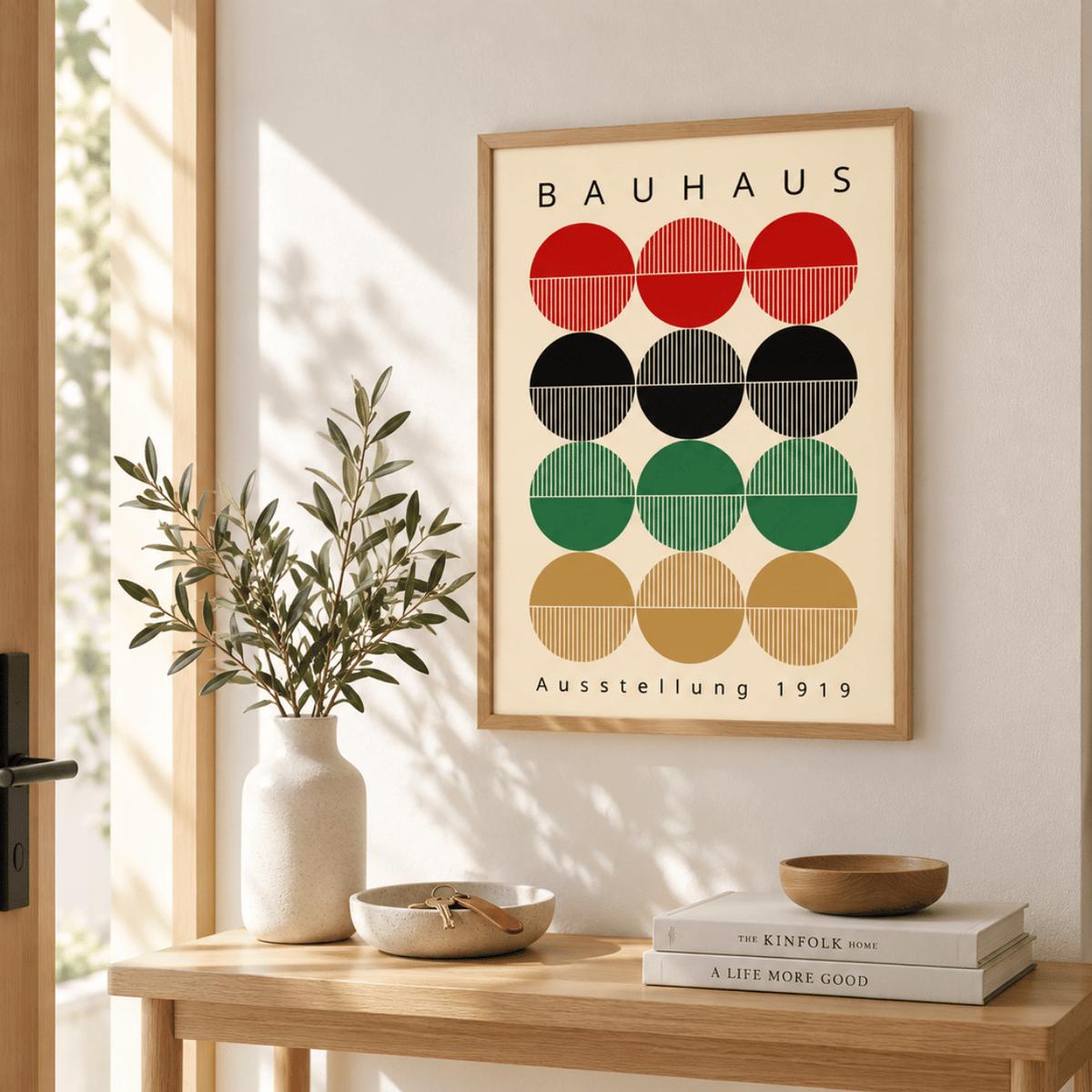 Bauhaus Circle Grid 1919 Canvas Print