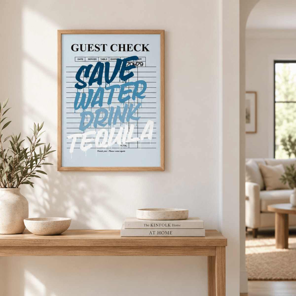 Save Water Drink Tequila Canvas Print