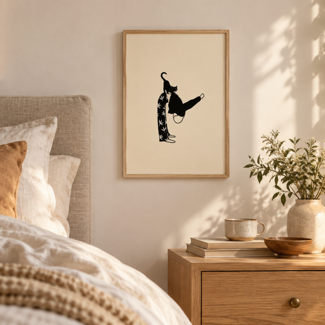 Cat Pose Gone Wrong Canvas Print