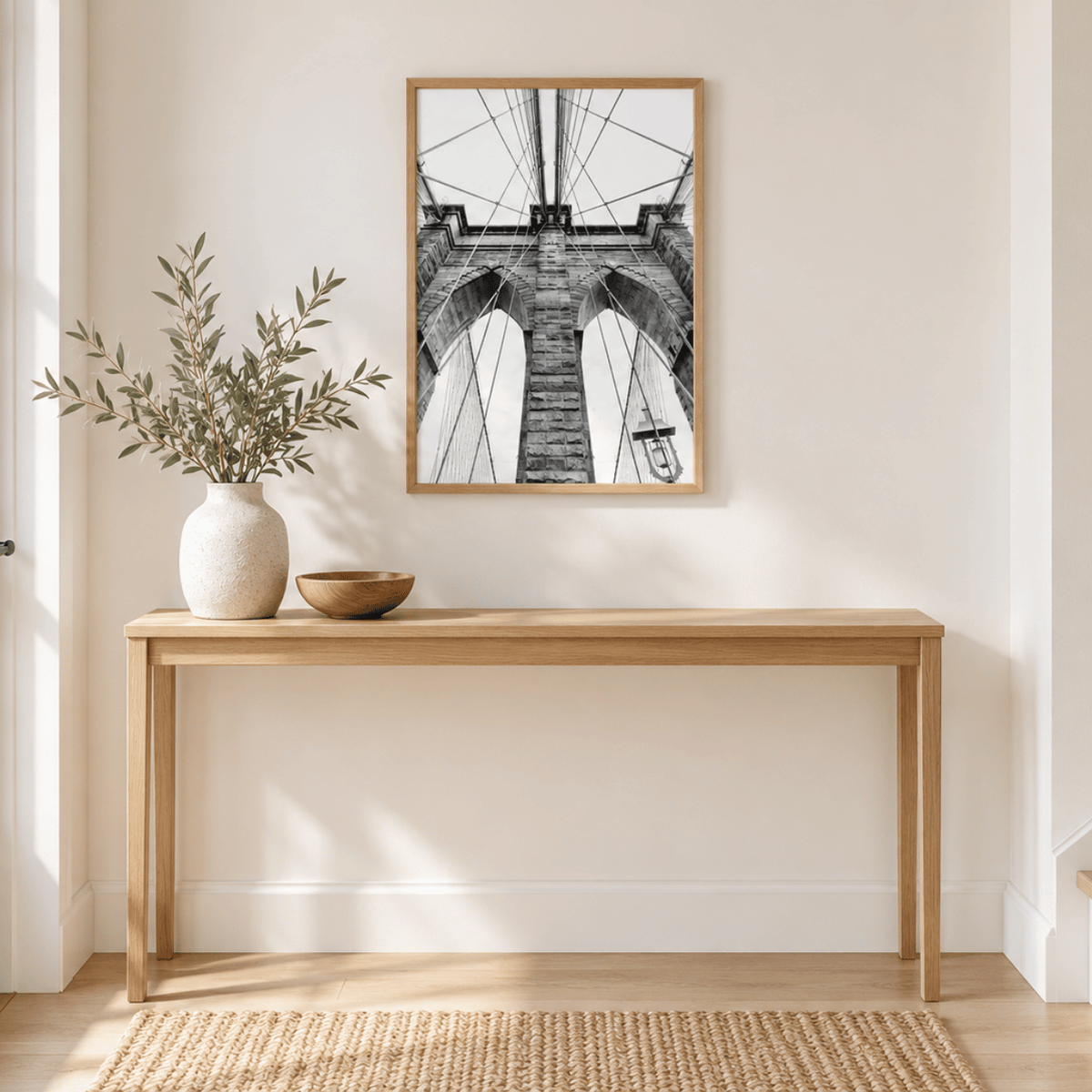 Brooklyn Bridge Perspective Canvas Print