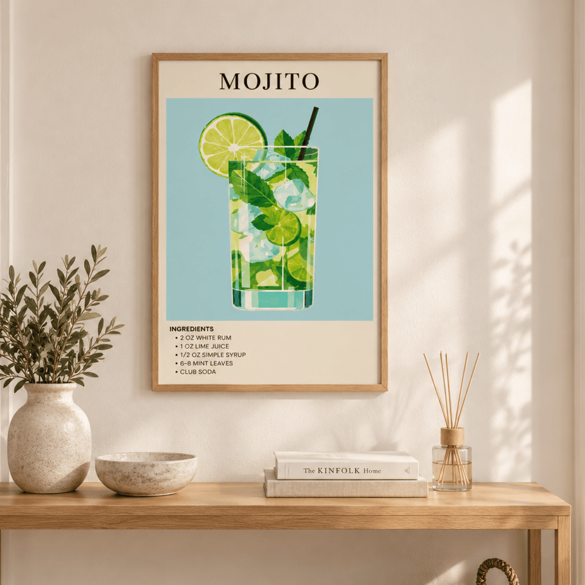 Fresh Lime Mojito Recipe Canvas Print
