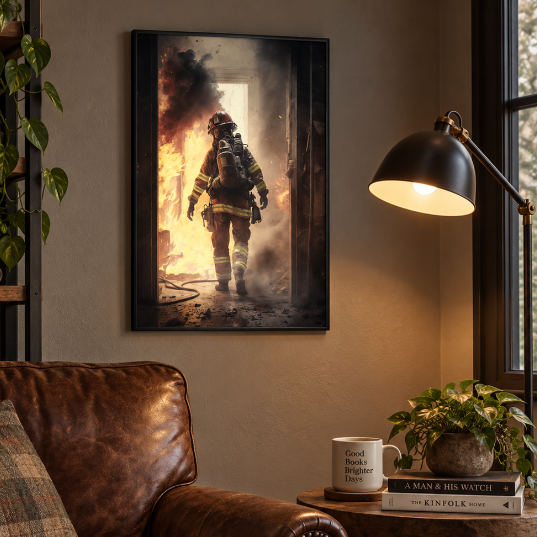 Duty Calls Firefighter Canvas Print