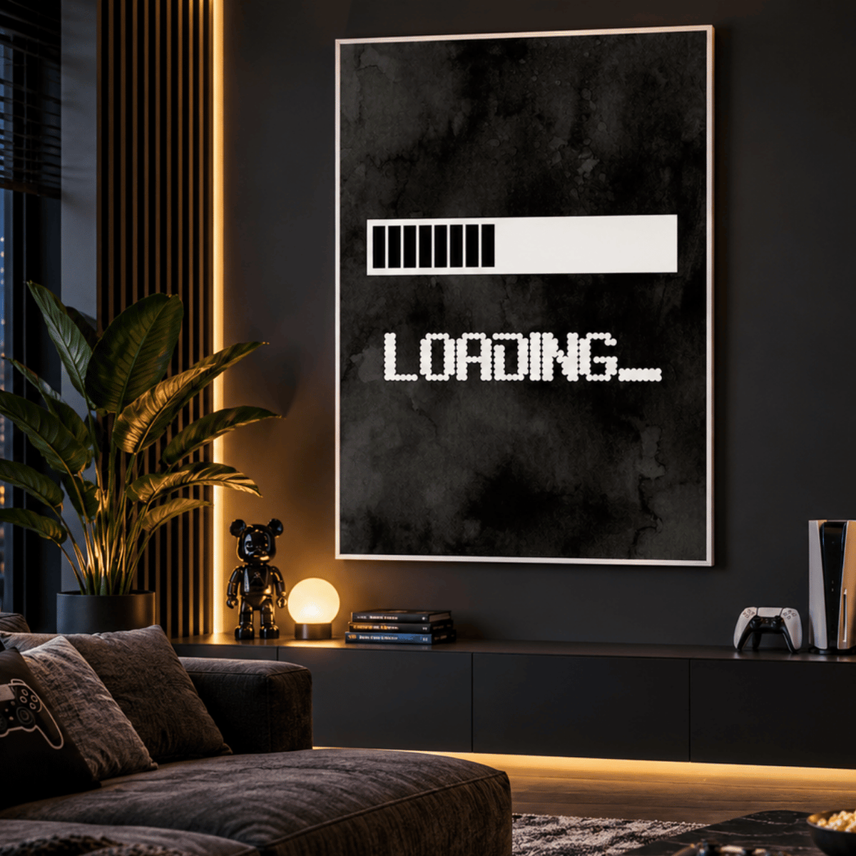 Loading Screen Gaming Canvas Print