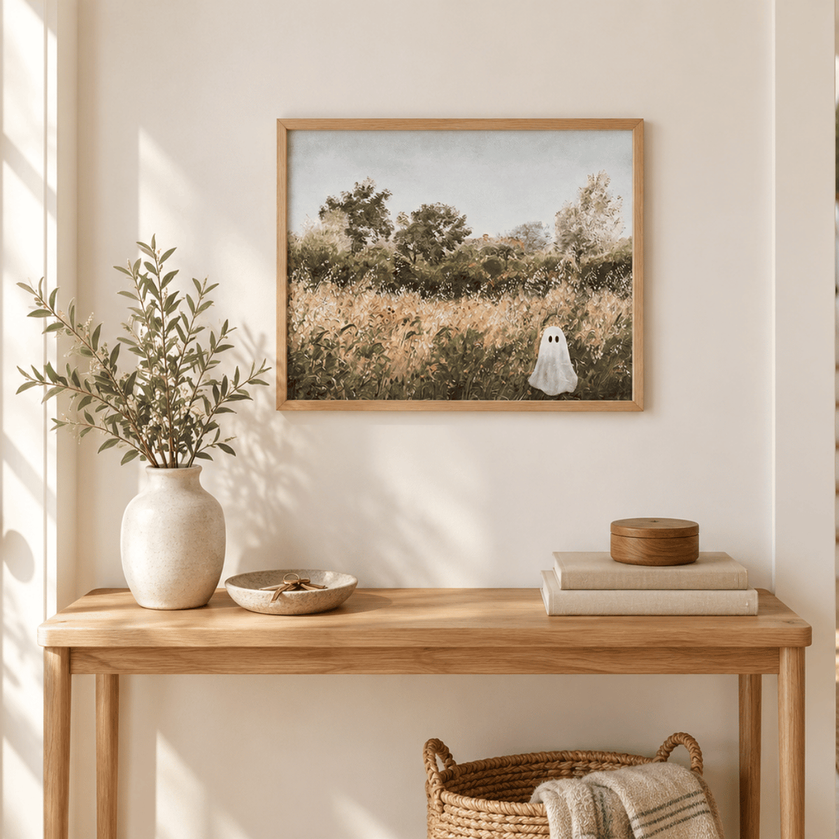 Fieldside Ghost Canvas Print