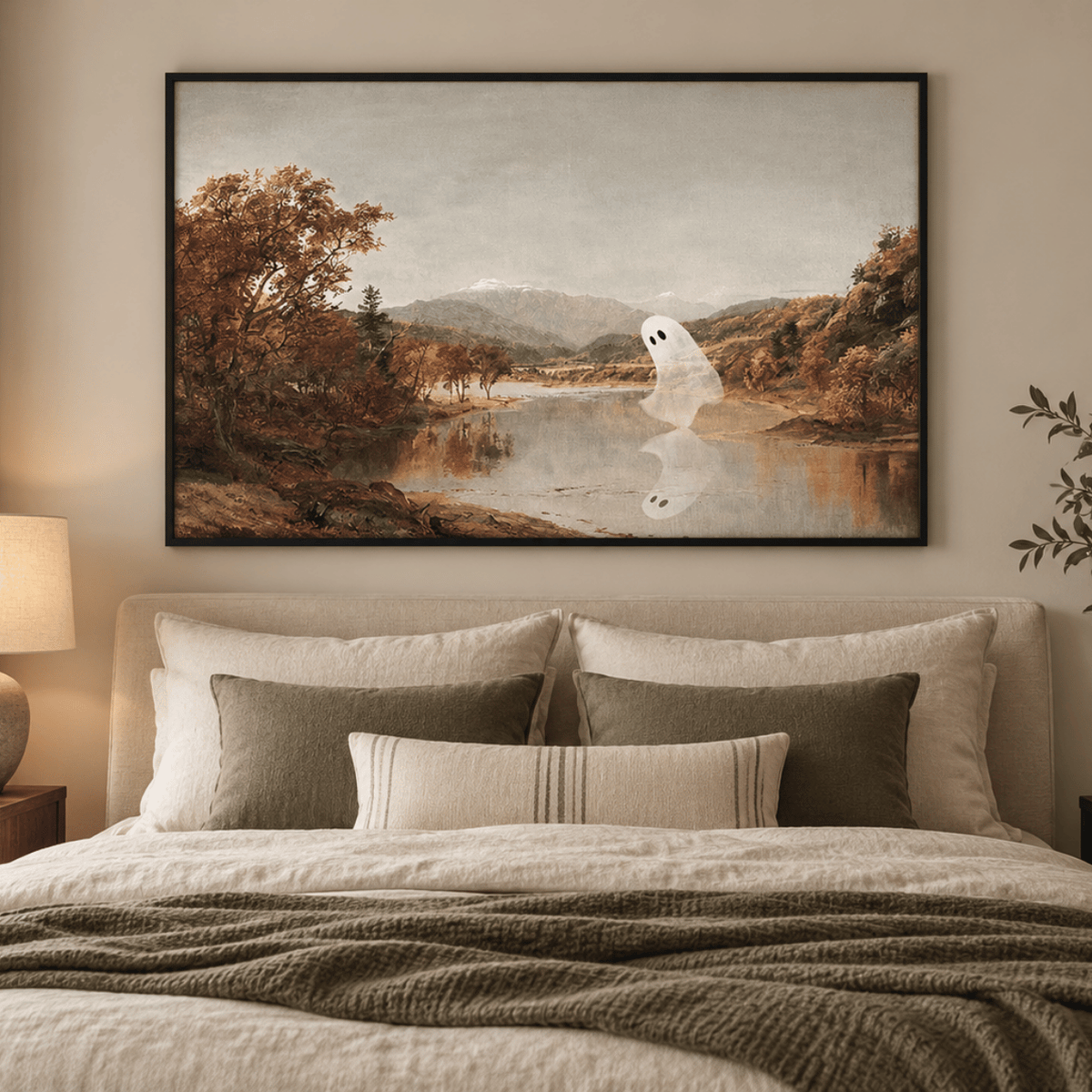 Ghost By The Stillwater Canvas Print