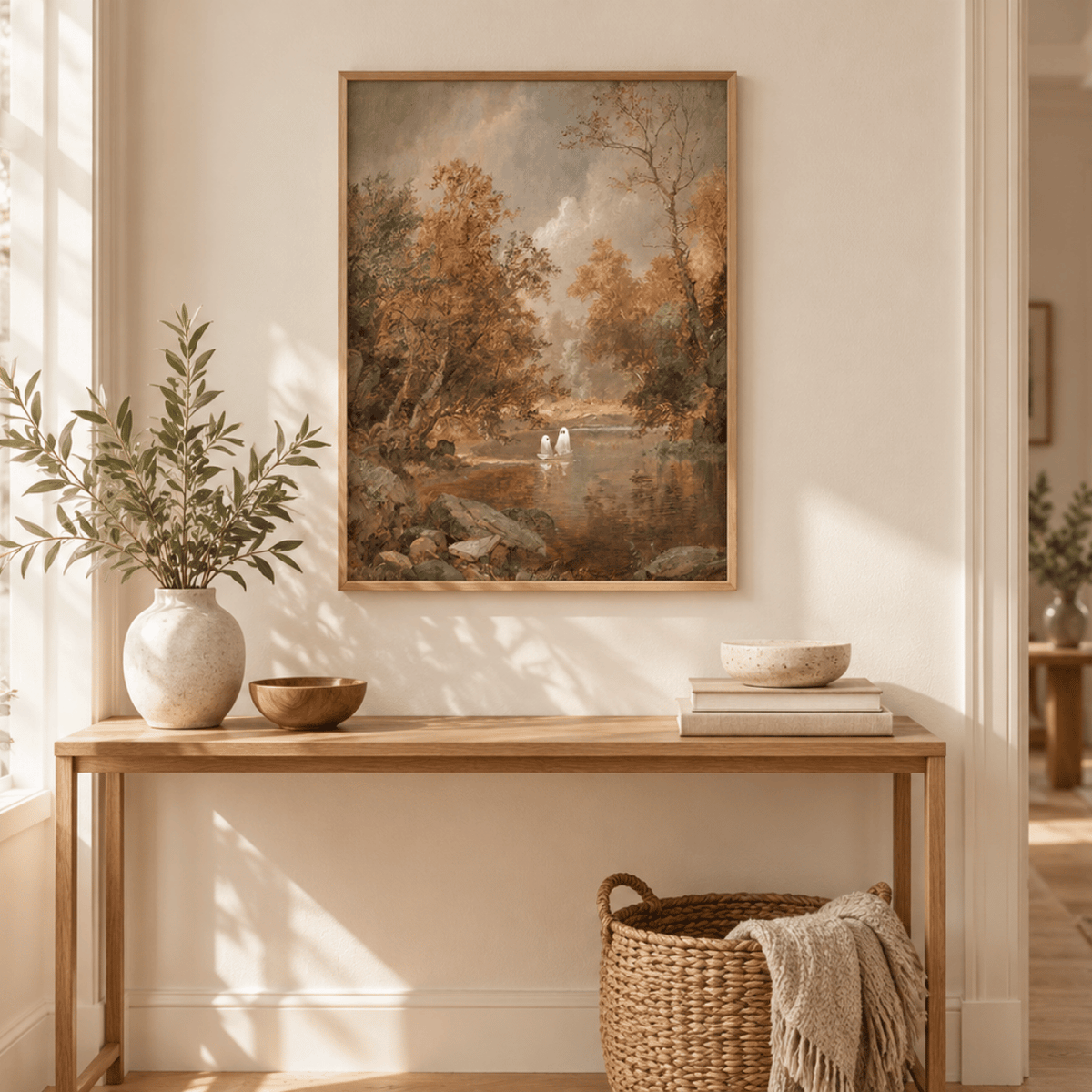 Autumn River Spirits Canvas Print