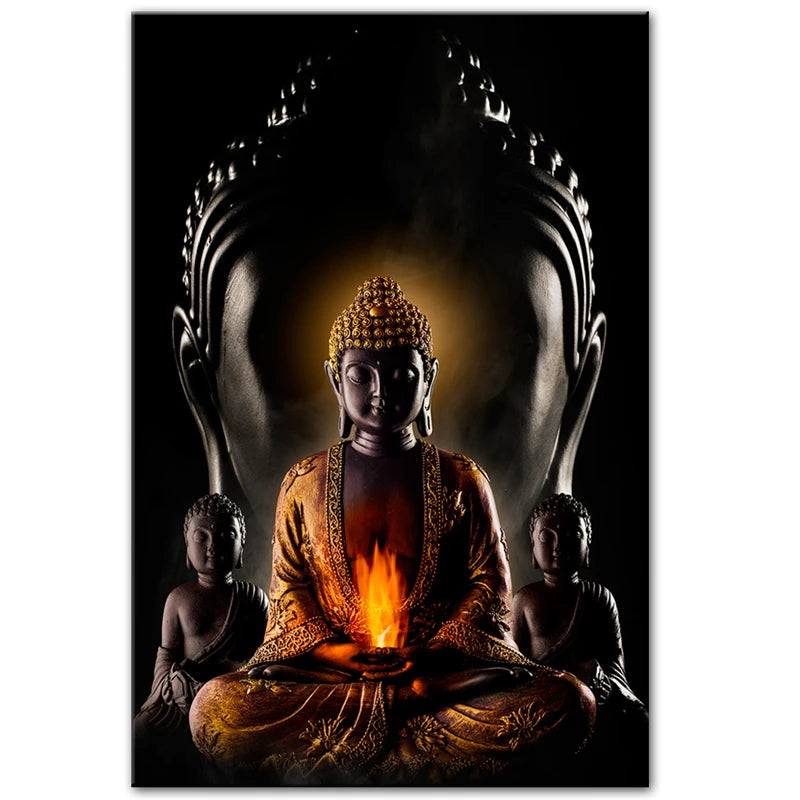 Modern Spiritual Buddha Canvas
