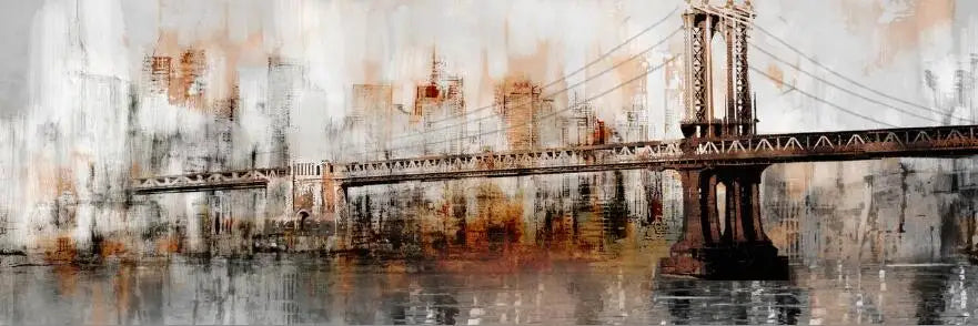 Vintage Golden Gate Bridge Abstract Canvas