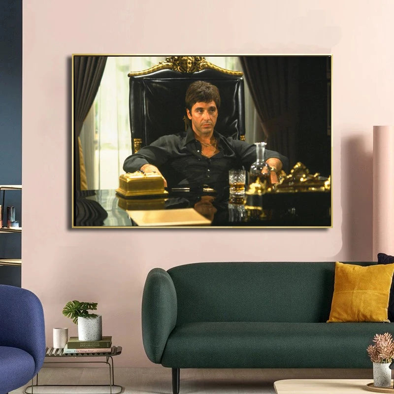 Tony Montana Portrait Canvas Print