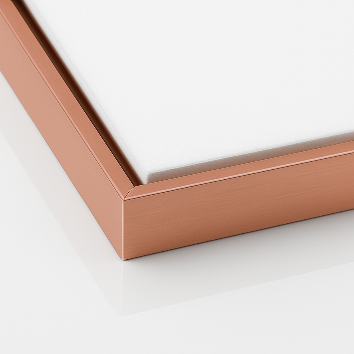 Rose Gold Metal Floating Canvas Frame