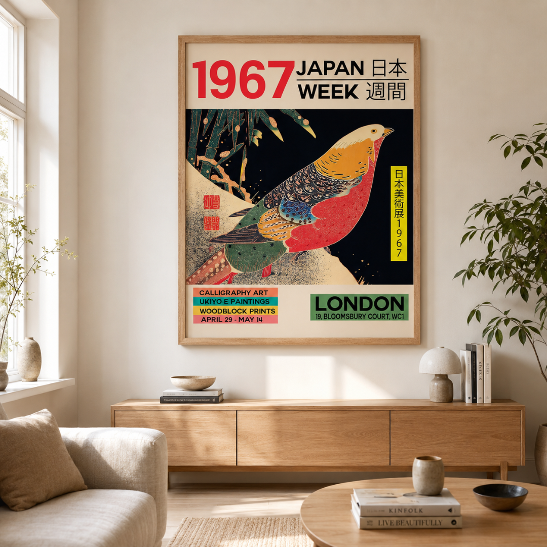 Japanese Bird Japan Week Canvas Print