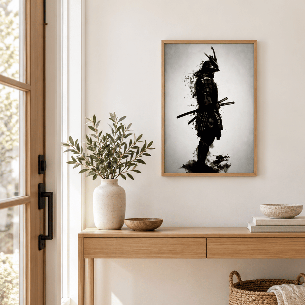 Three Blades In Shadow Canvas Print