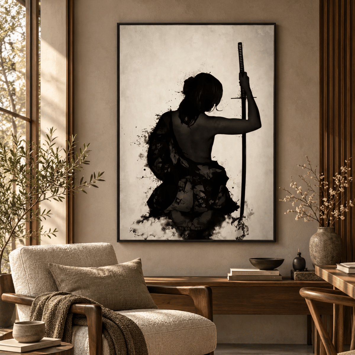 Silent Blade Warrior Canvas Print