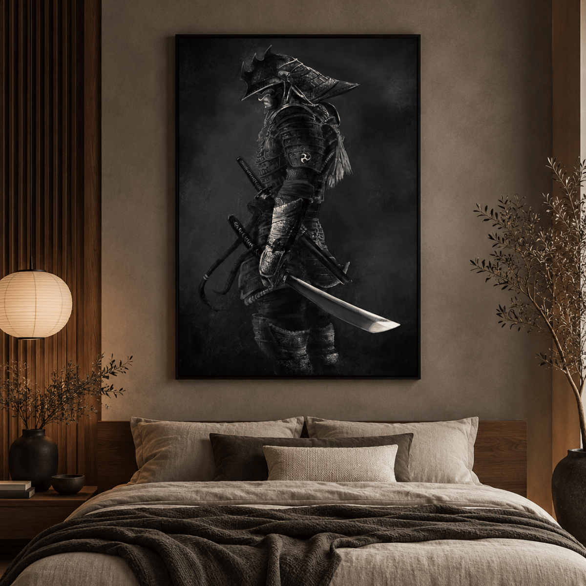 Black Ronin Armour Canvas Print