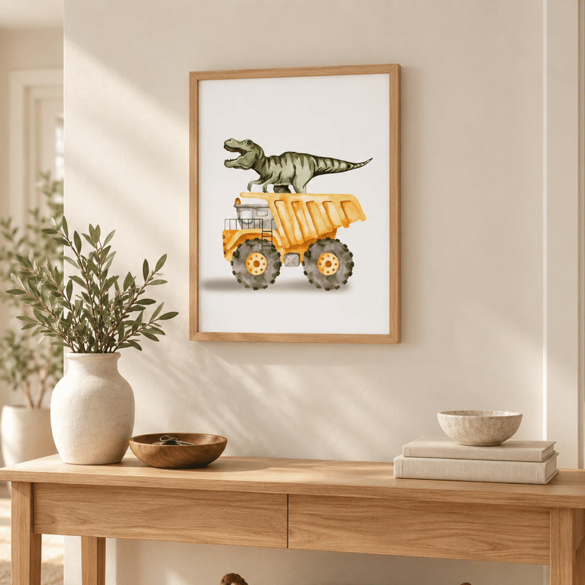 T-Rex Haul Truck Adventure Canvas Print