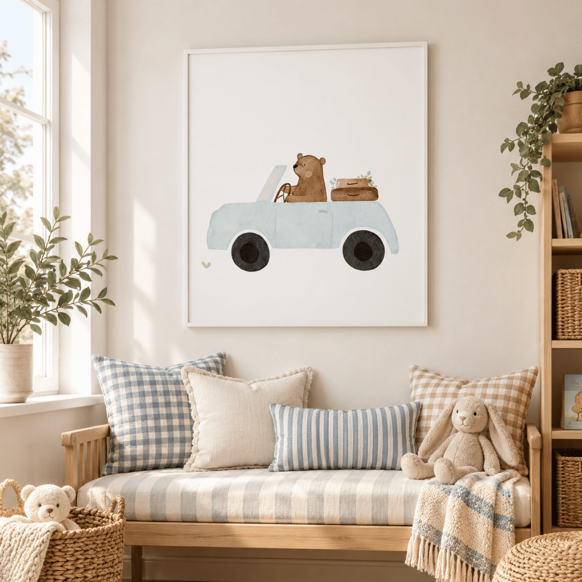 Bear’s Sunday Drive Canvas Print