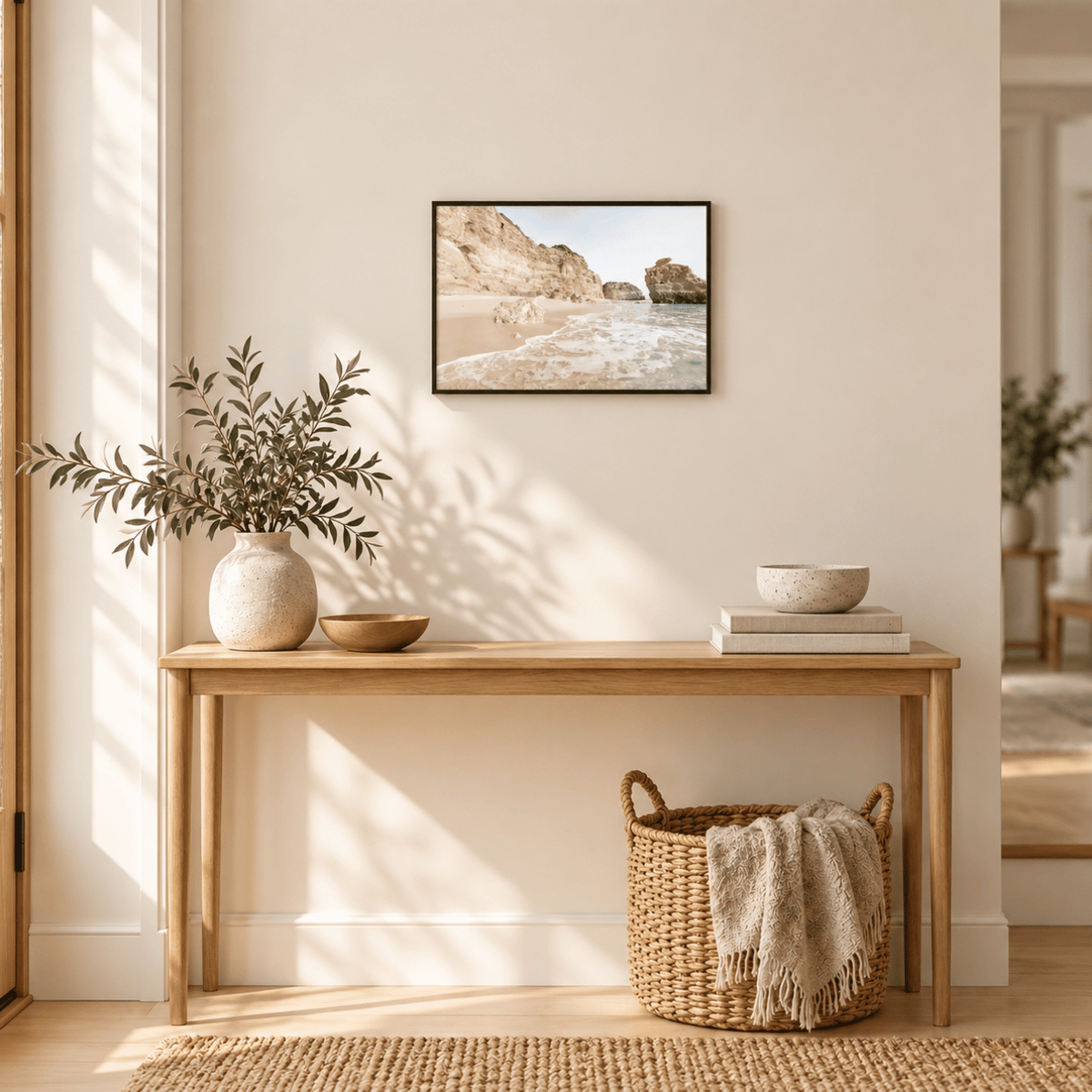 Quiet Cove Shoreline Canvas Print