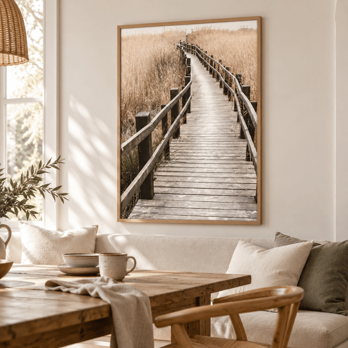 Whispering Reeds Boardwalk Canvas Print