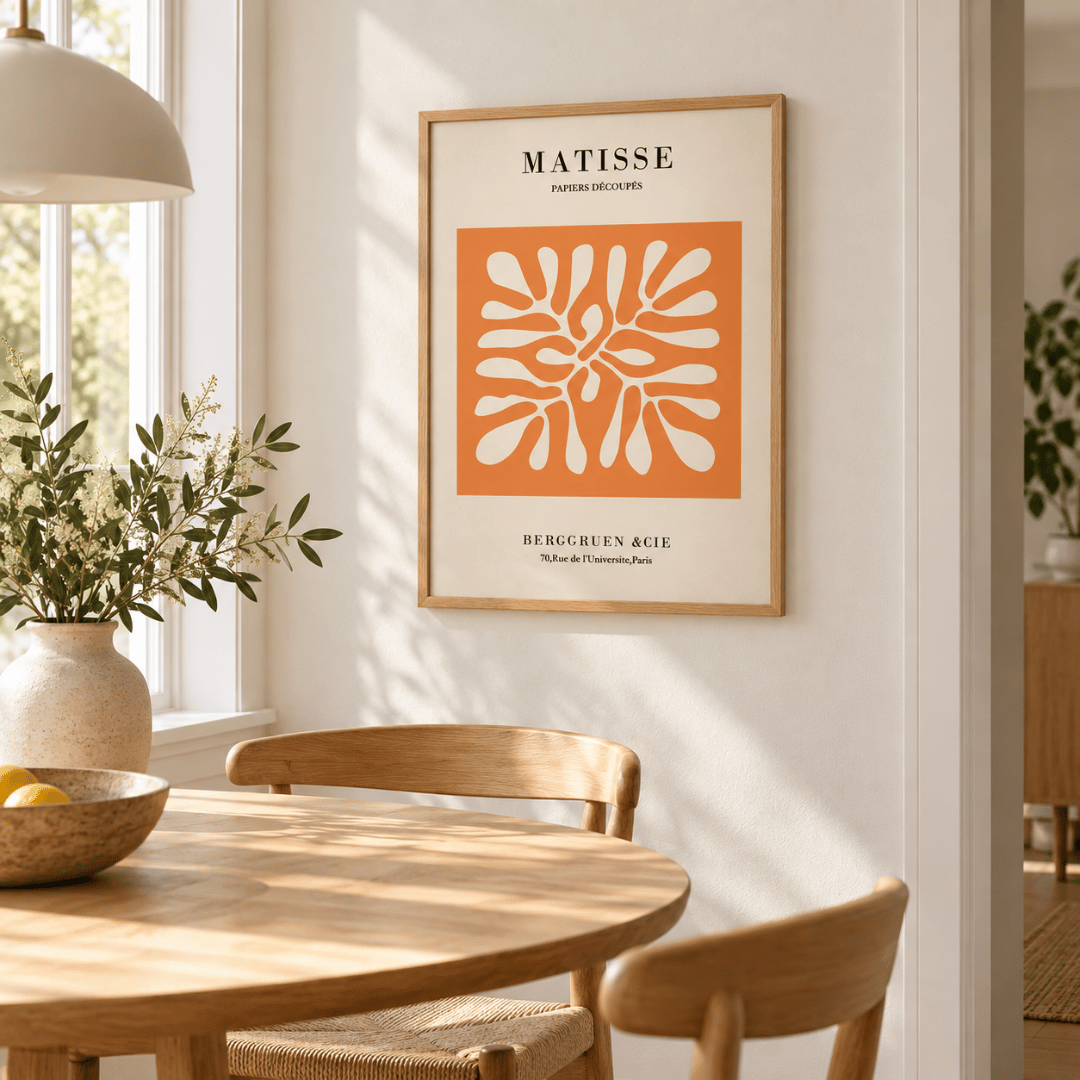 Matisse Orange Cutout Canvas Print