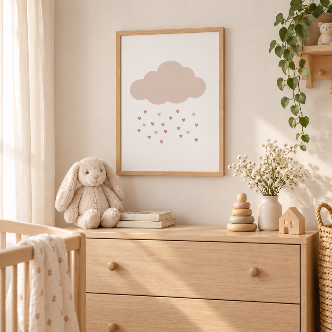 Love Shower Cloud Canvas Print
