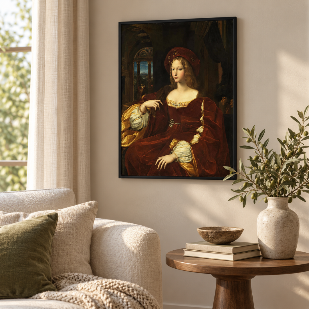 Crimson Court Portrait Canvas Print