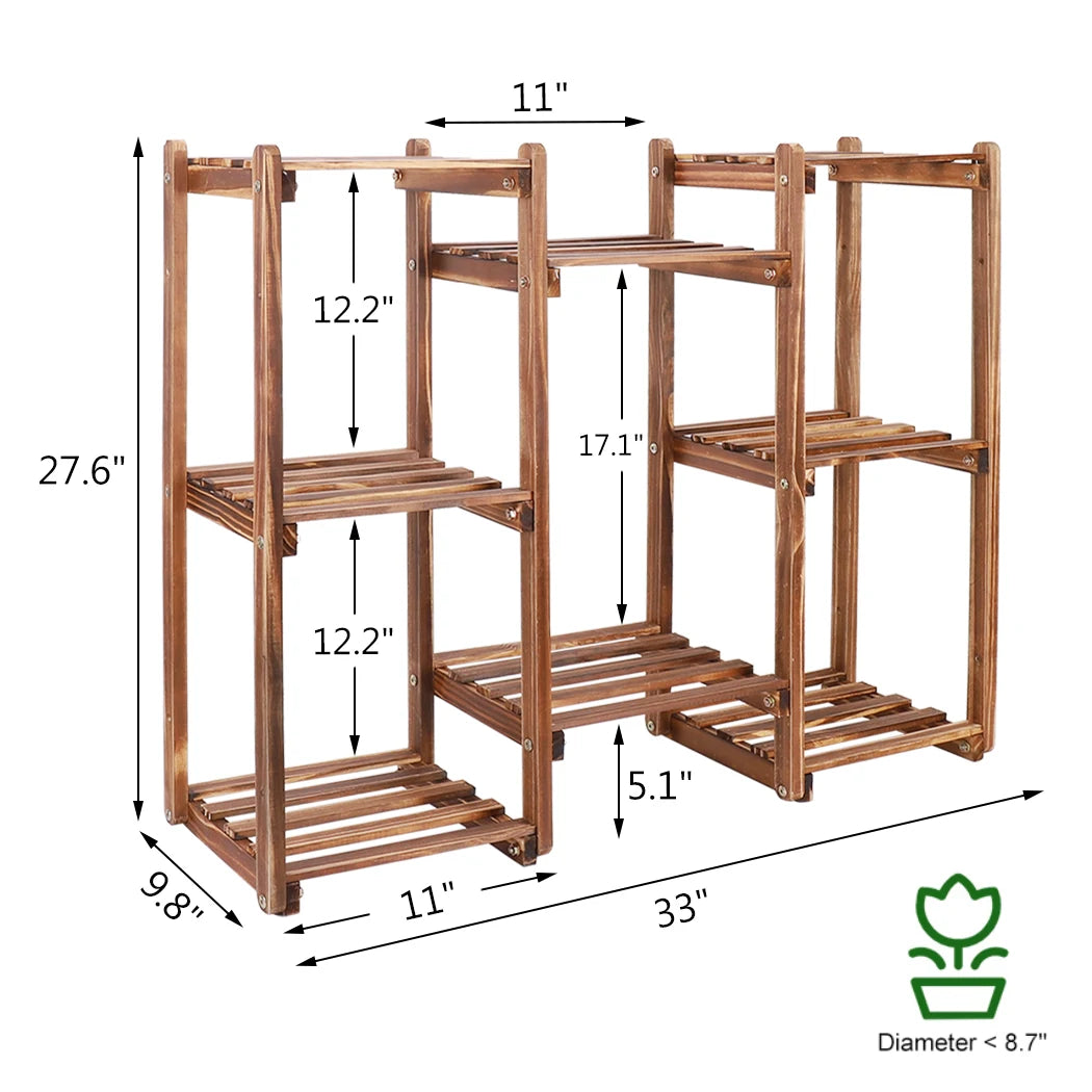 Multi-Tier Bamboo Plant Stand