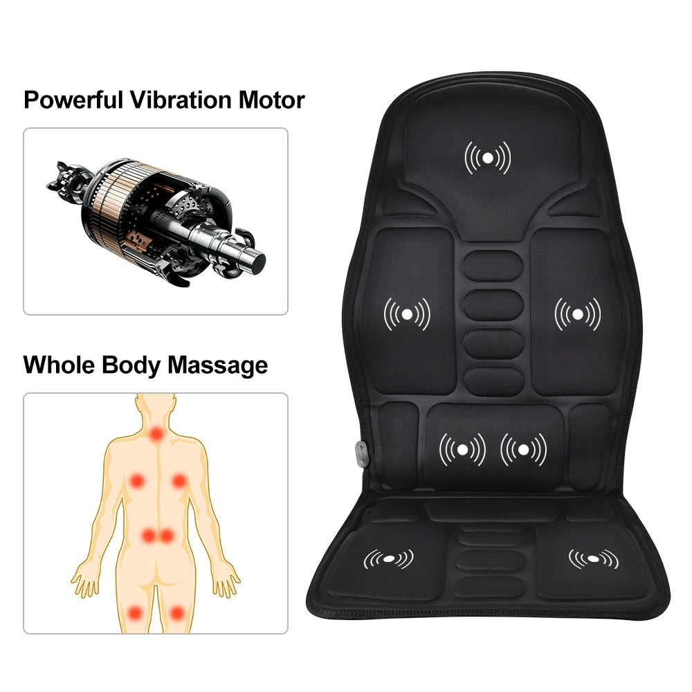 Portable Electric Heating Vibrating Back Massager