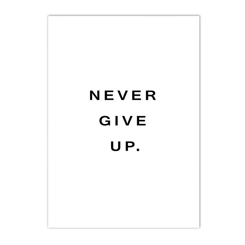 black and white “Breathe” minimalist quote canvas wall art