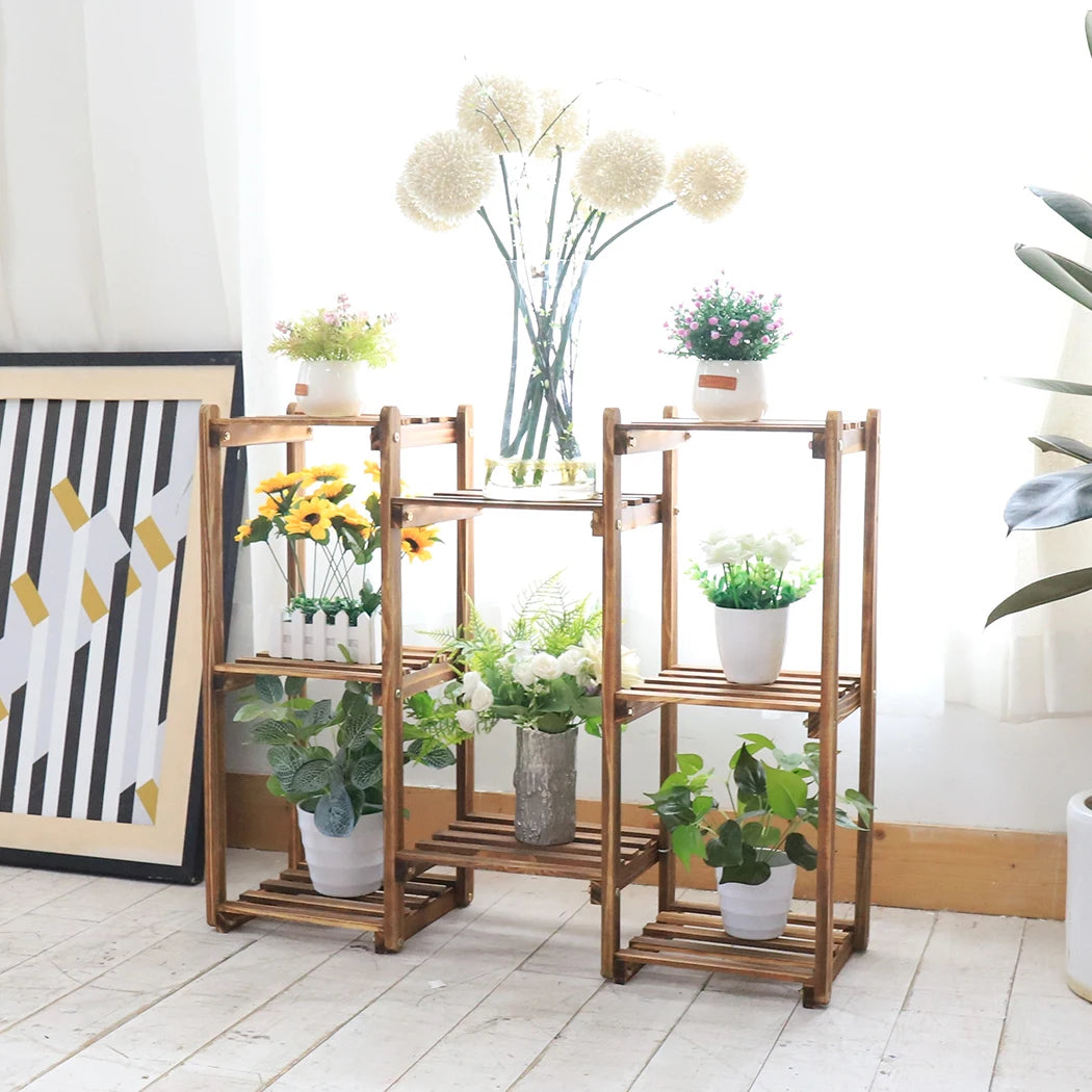 Multi-Tier Bamboo Plant Stand