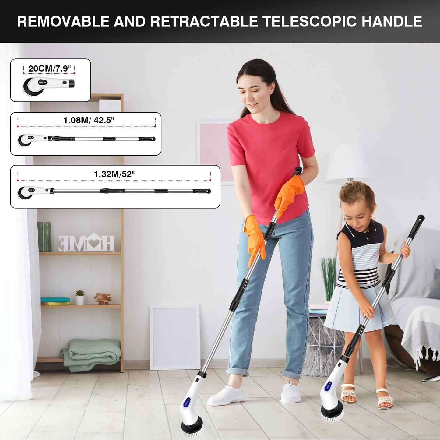DayPlus 10-in-1 Cordless Electric Cleaning Brush