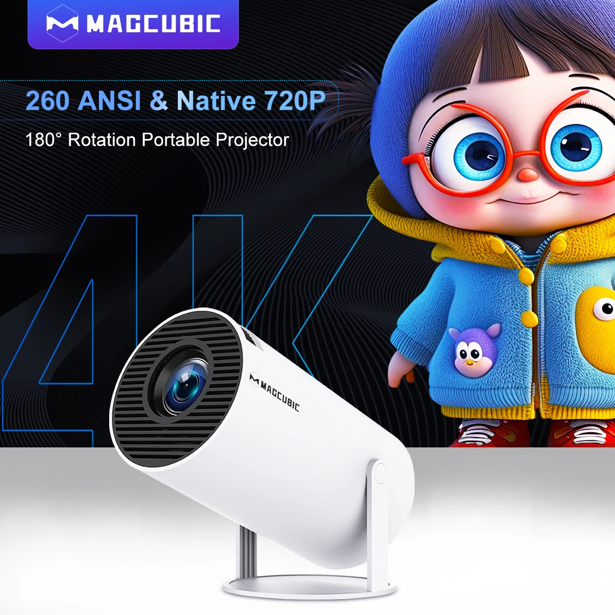 Magcubic 4K Wi-FI 6 Portable Projector