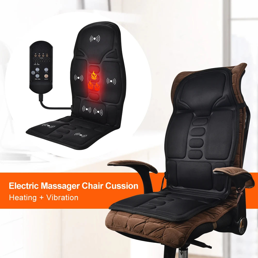 Portable Electric Heating Vibrating Back Massager
