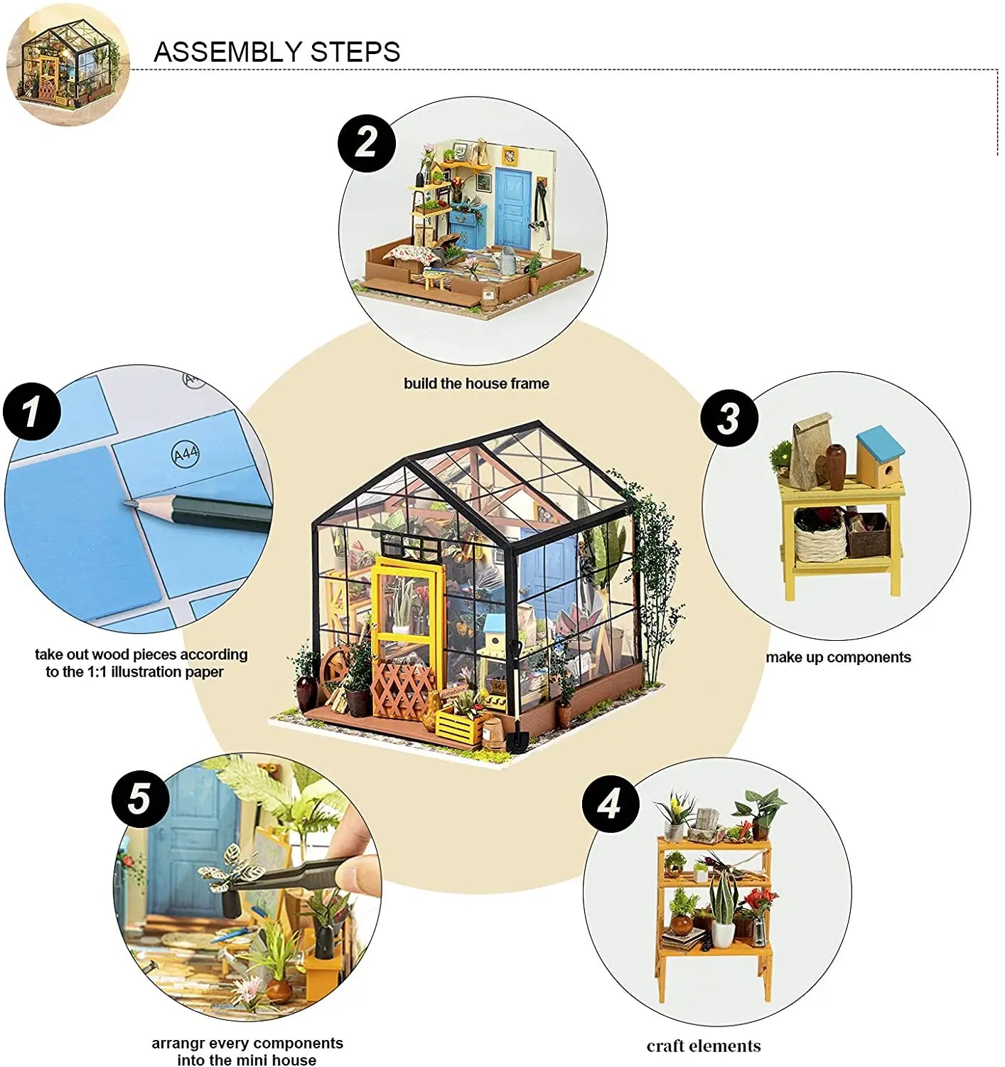 Robotime Kids DIY Dollhouse