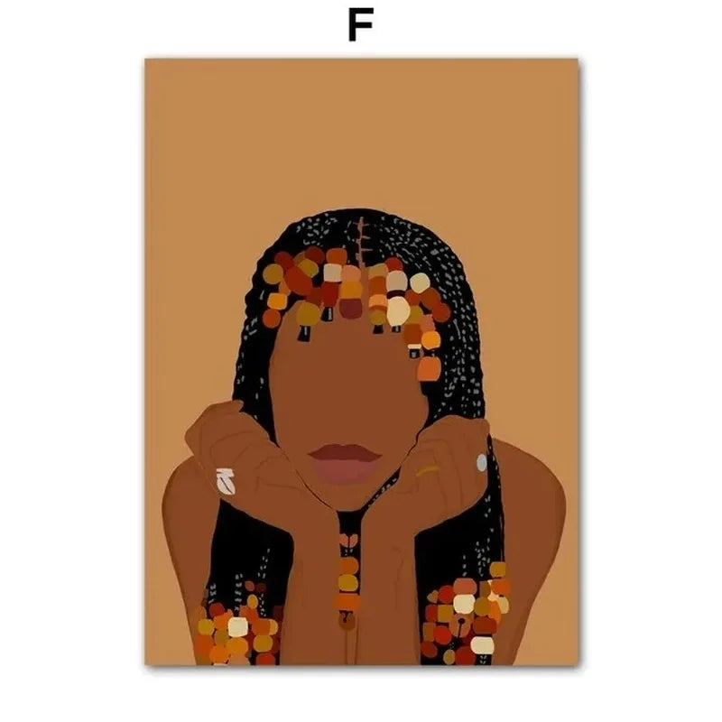 Cultural Hair Representation Art Canvas