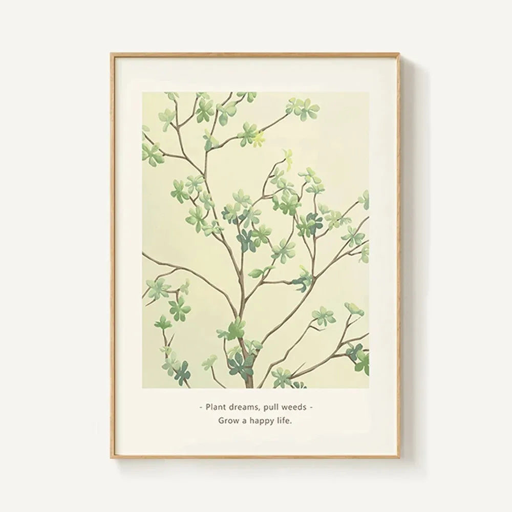 Nordic Leaf Canvas Print