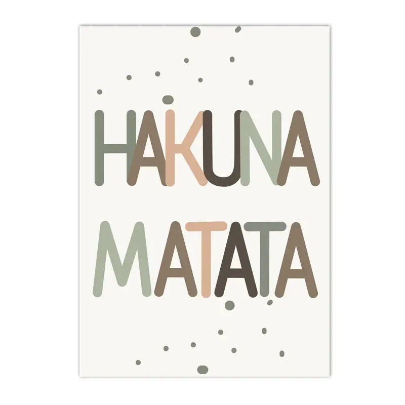 lion nursery canvas with rainbow and custom name hakuna matata