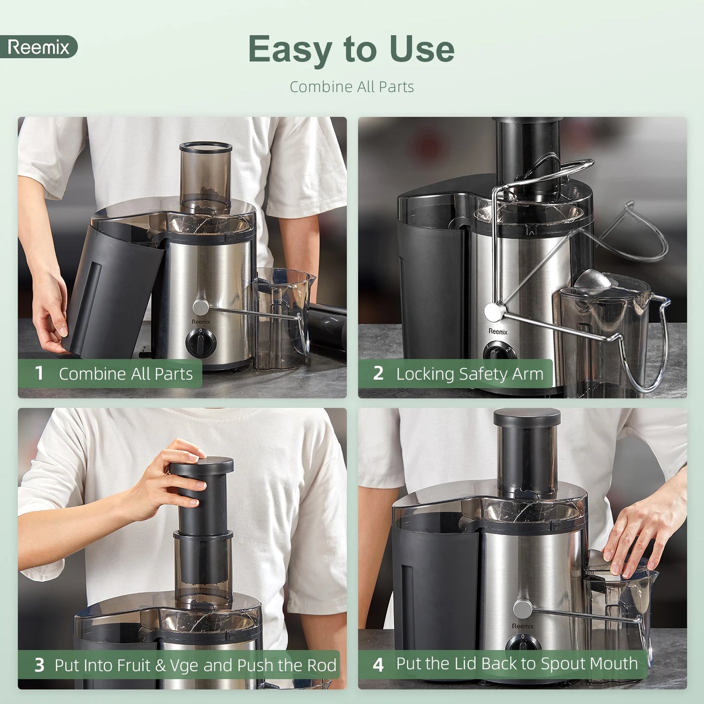 Reemix Fruit and Vegetable Juicer