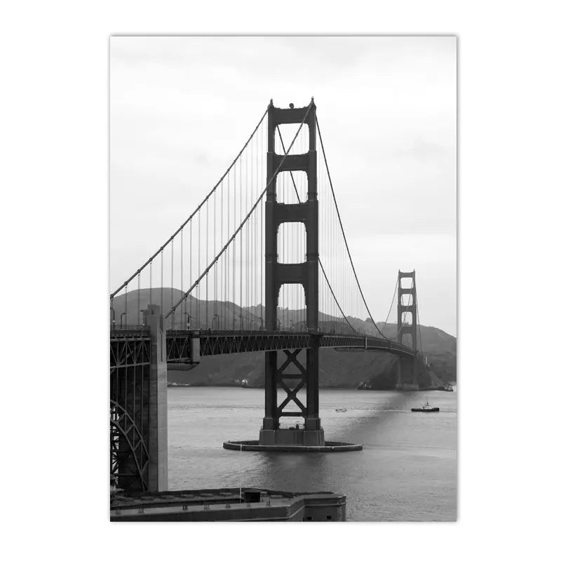 Black and White World Cities Canvas Print
