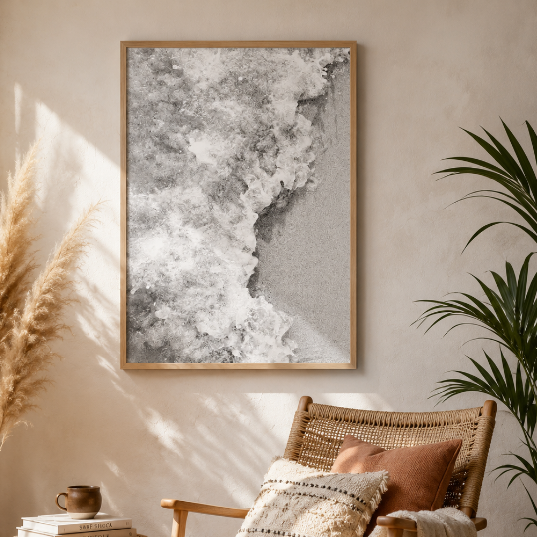 Foamline Shore Coastal Canvas Print