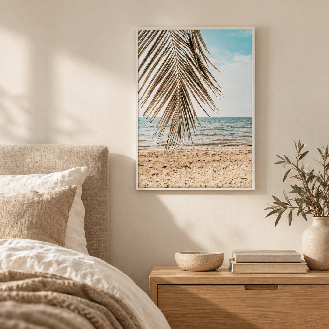 Palm Fringe Shore Canvas Print