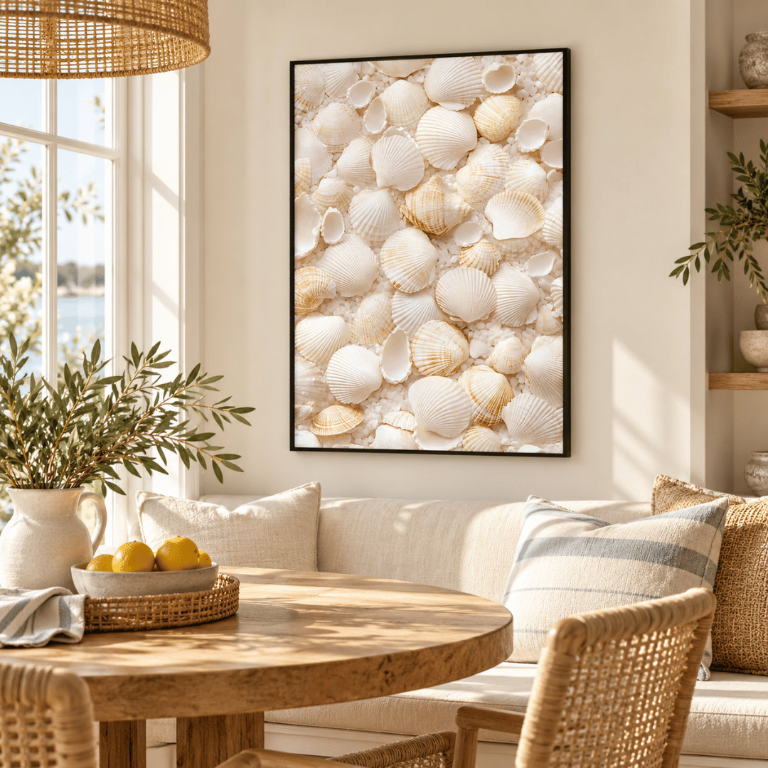 Ivory Seashell Collection Canvas Print