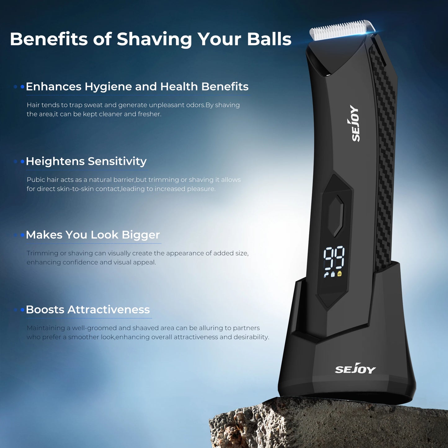 Sejoy 2-In-1 Cordless Beard & Hair Trimmer Set