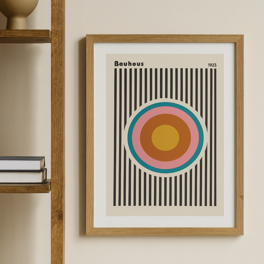 Eclectic Bauhaus Colourful Geometric Canvas Print