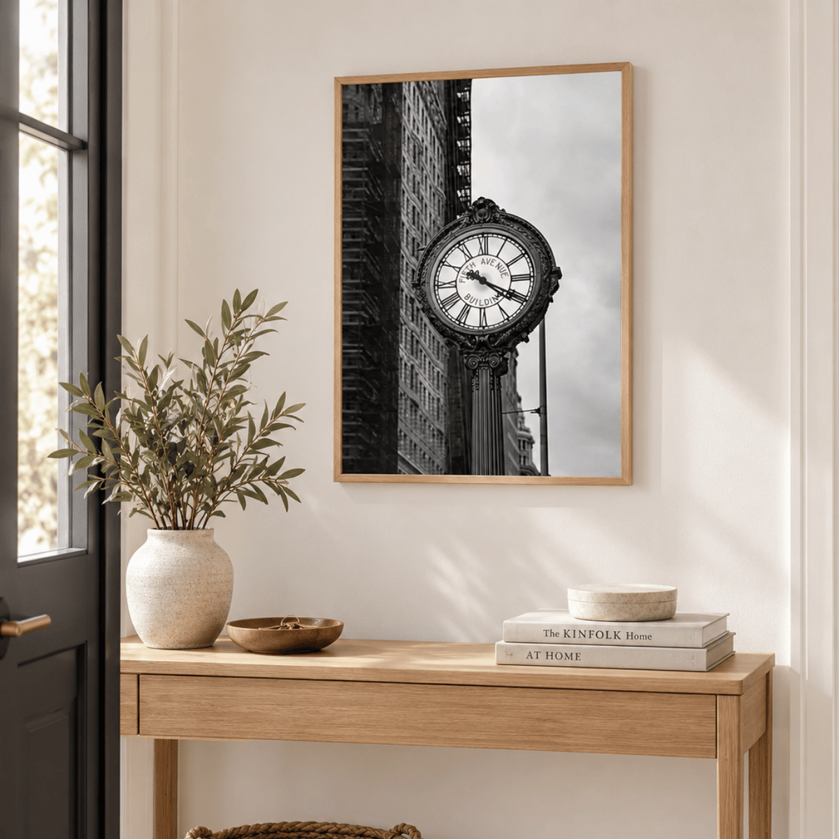 Fifth Avenue Clock Canvas Print